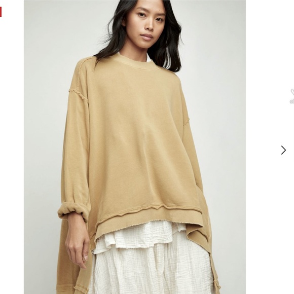 Free People Sweaters - Free People Iggy Pullover, size Small, color Untold Gold, like new!